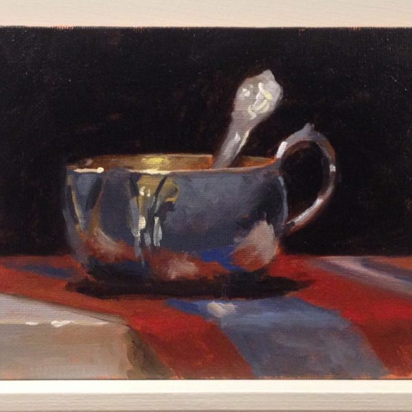 Silver Creamer and Spoon Study