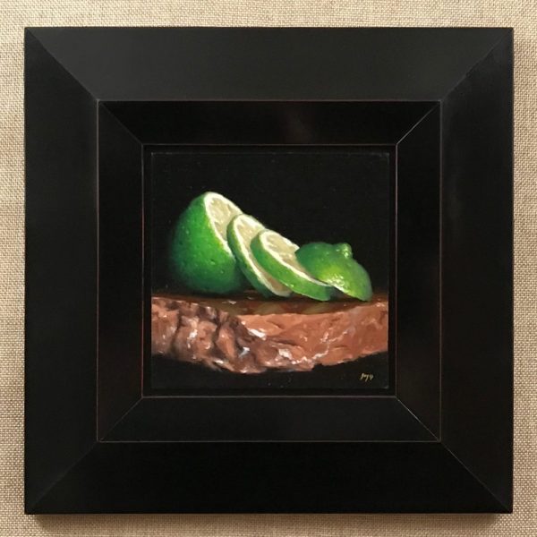 Sliced Lime on Stone