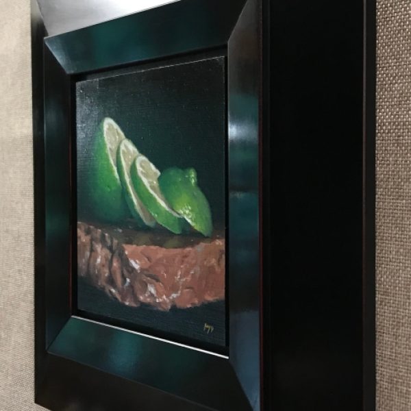 Sliced Lime on Stone