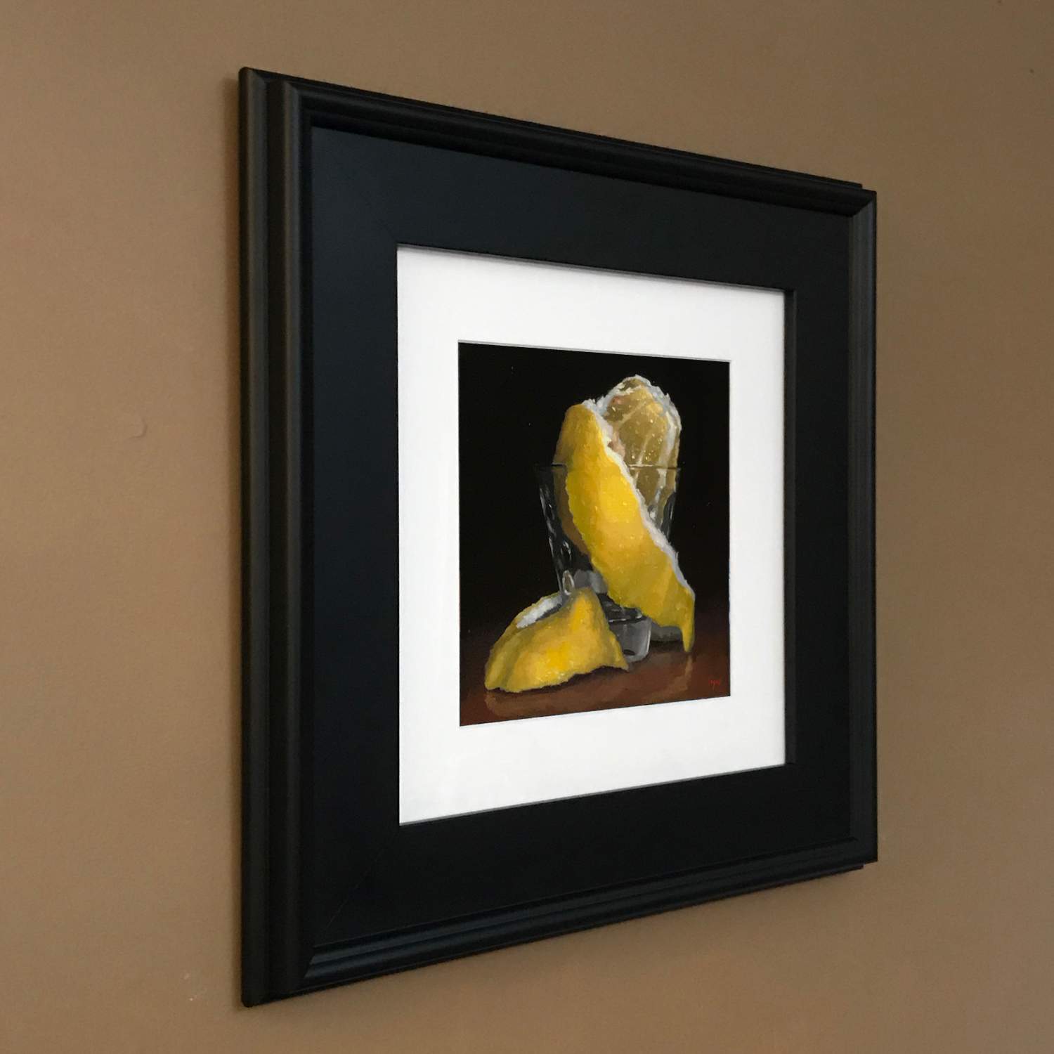 Matted Print with Black Frame