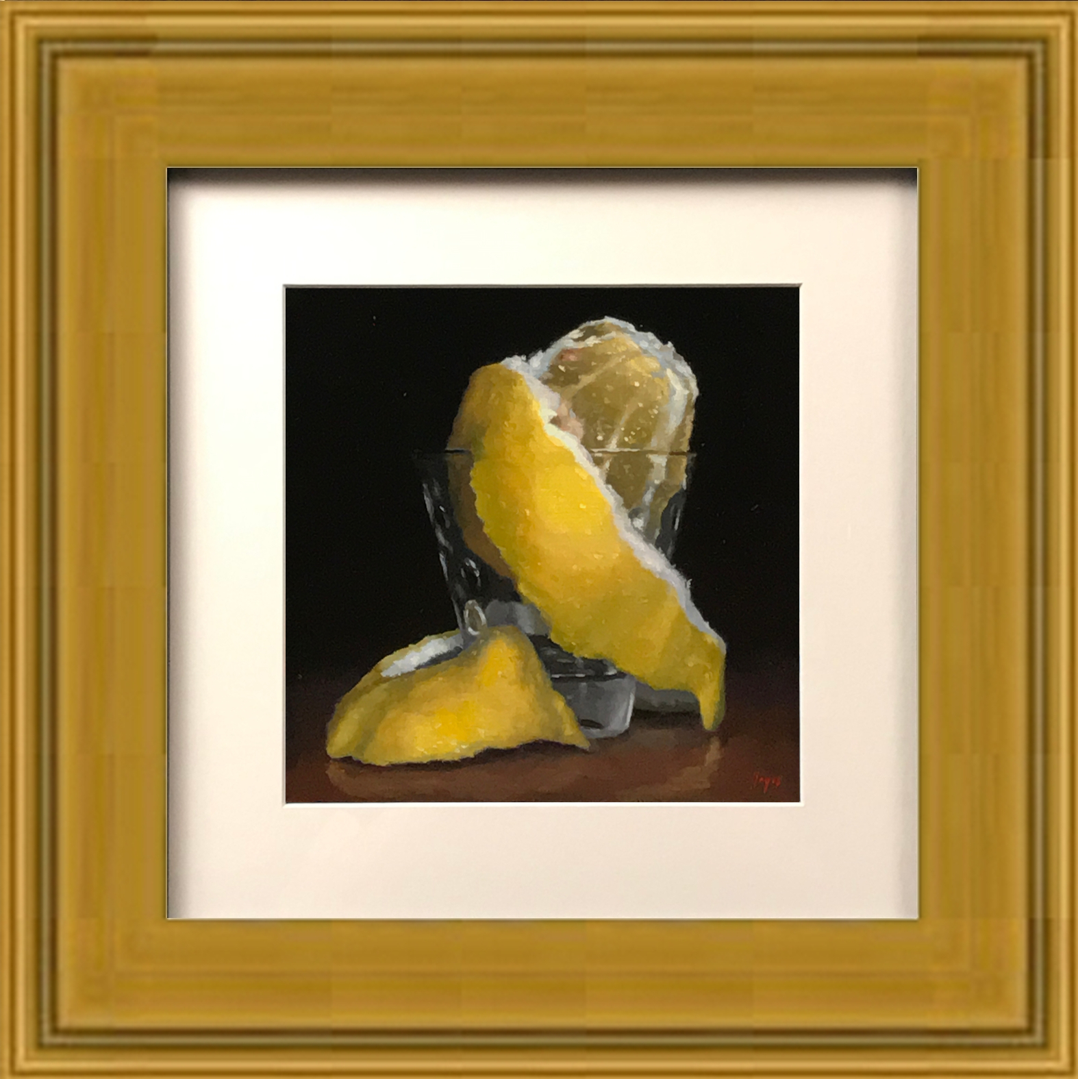 Matted Print with Gold Frame