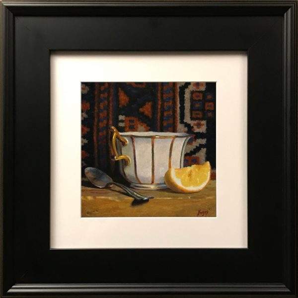 "Teacup with Oriental Rug XV" Fine Art Print