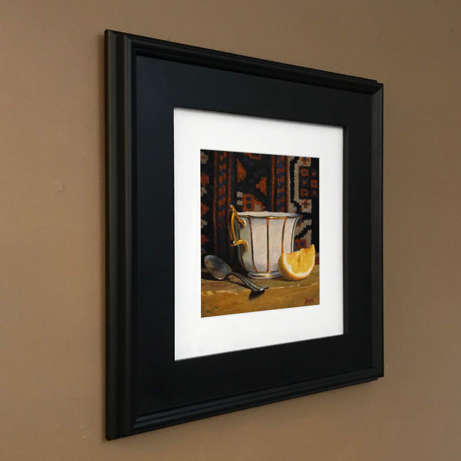 Matted Print with Black Frame