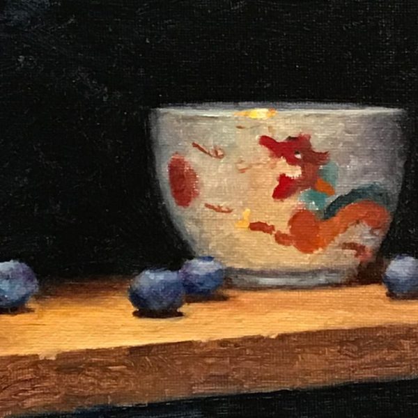 Blueberries and Dragon Teacup