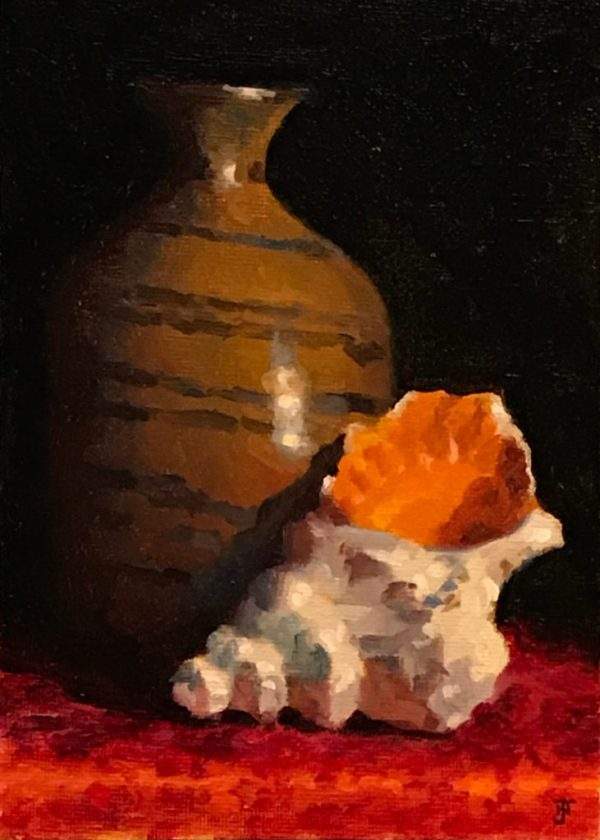 Bud Vase And Shell