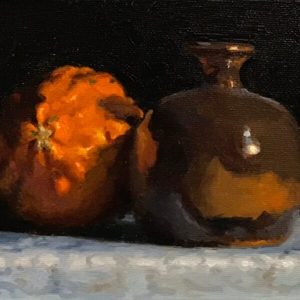 <a href="https://www.jeffhayes.com/product/orange-gourd-and-bud-vase/" target="_self" rel="noopener">View this painting</a>
