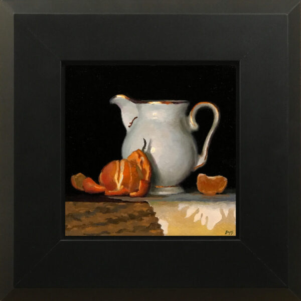 Clementine and Creamer on Gold Cloth