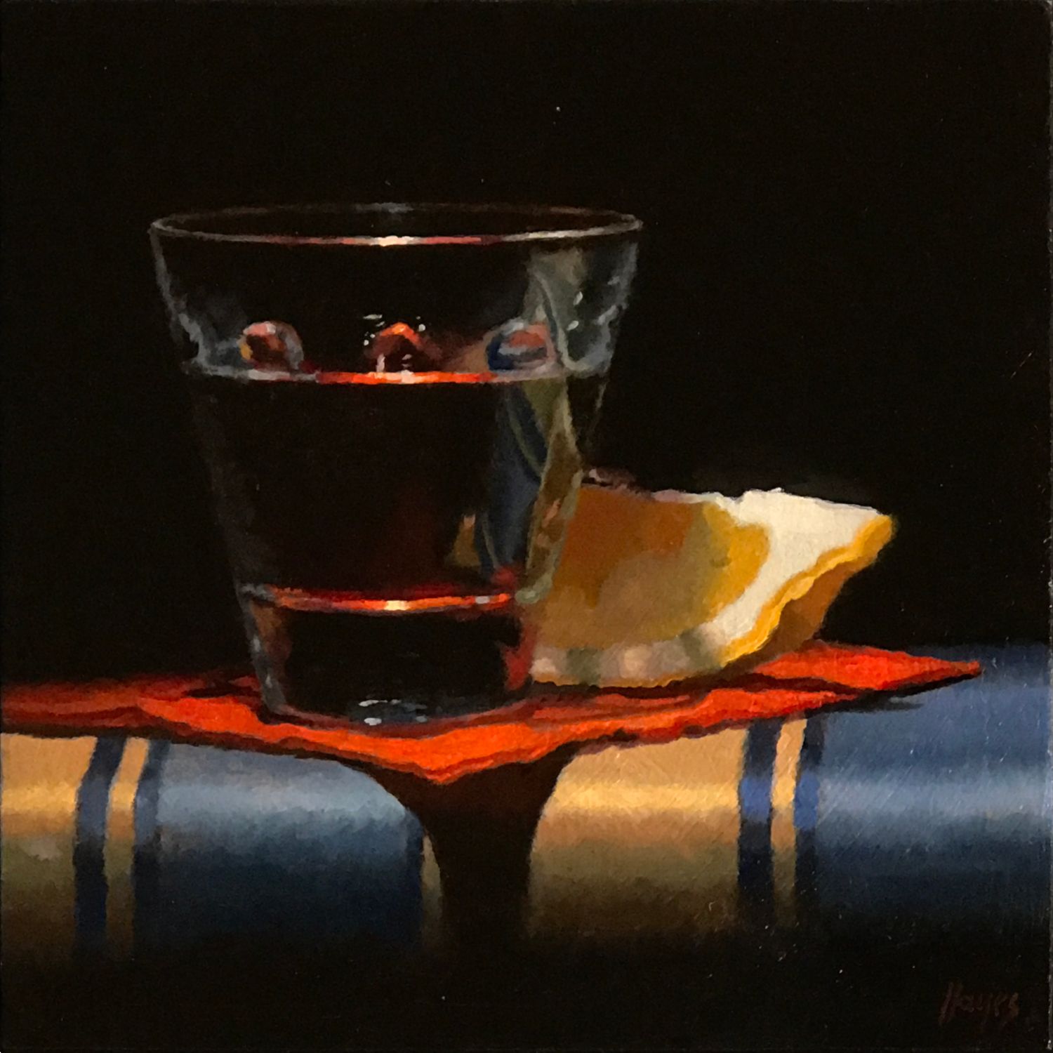 Glass, Lemon, Reflection (sold)