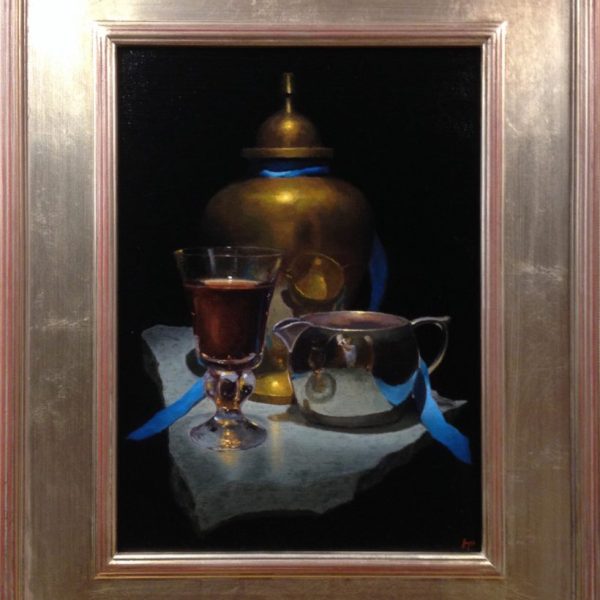 Still Life with Brass and Silver