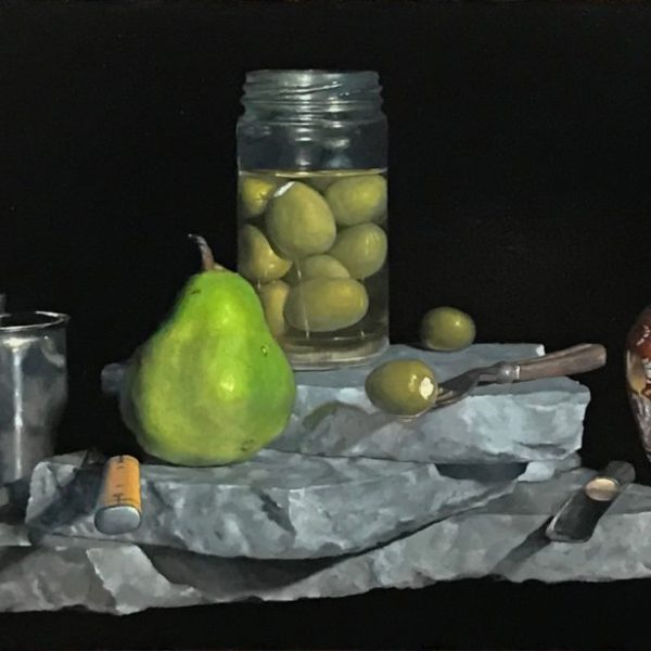 "Olives, Creamer, Pear, Ginger Jar" Fine Art Print