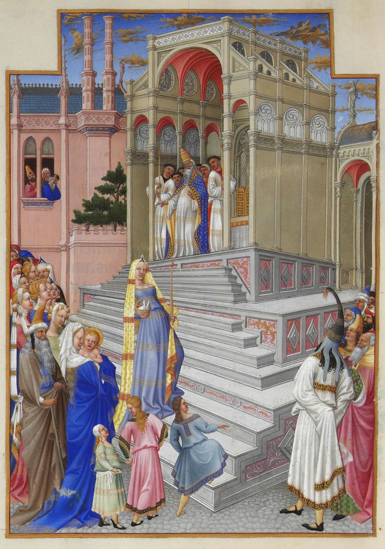 Folio 54, "The Purification of the Virgin" from the Très Riches Heures du duc de Berry