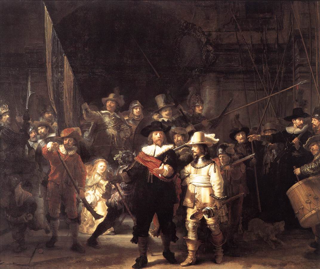 Rembrandt, "The Night Watch"(from Wikimedia Commons)