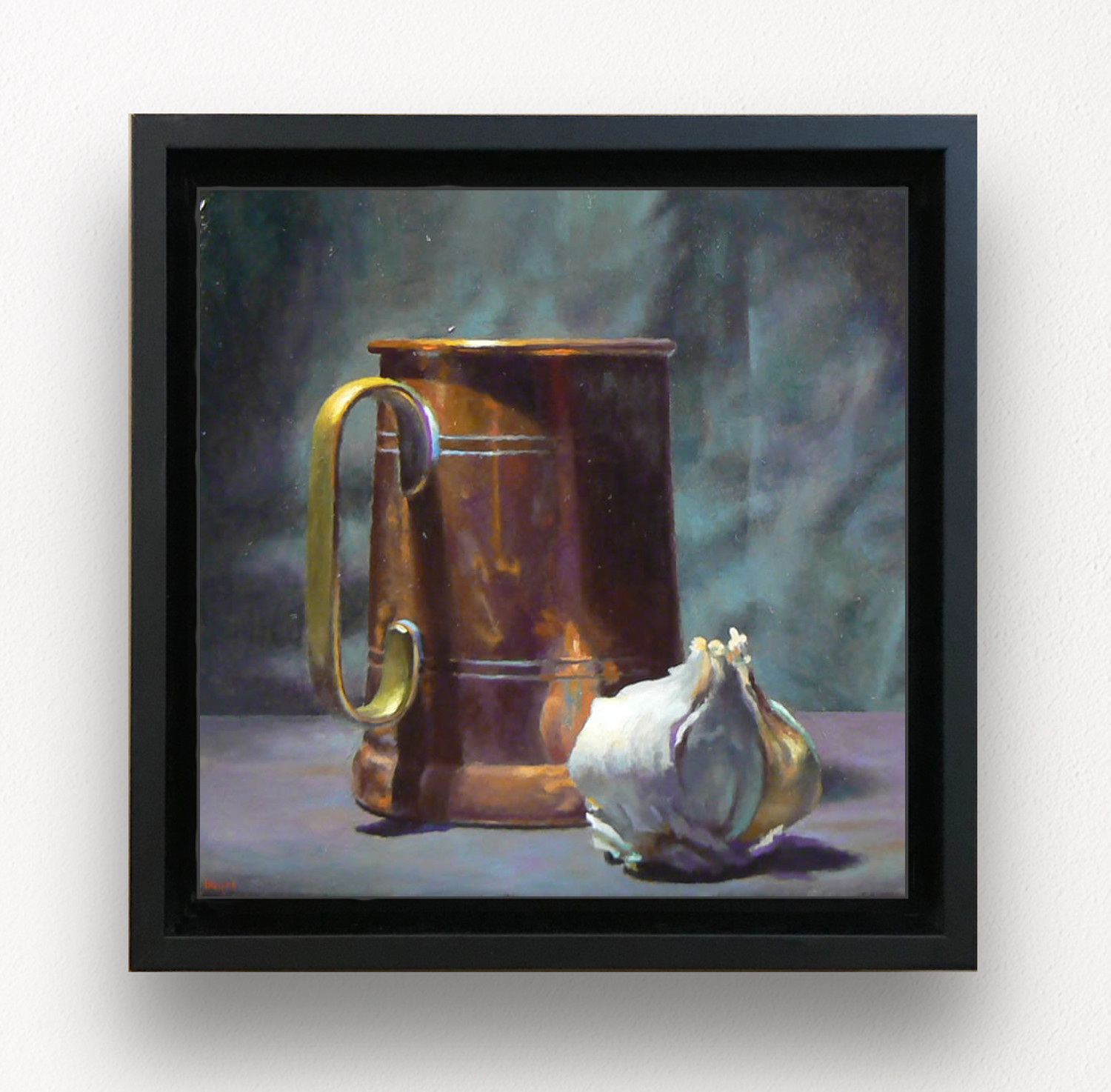“Copper and Garlic” Framed Print On Canvas