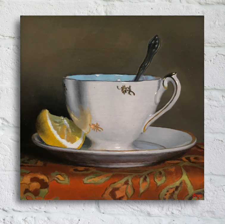 “Teacup and Lemon Slice”$125