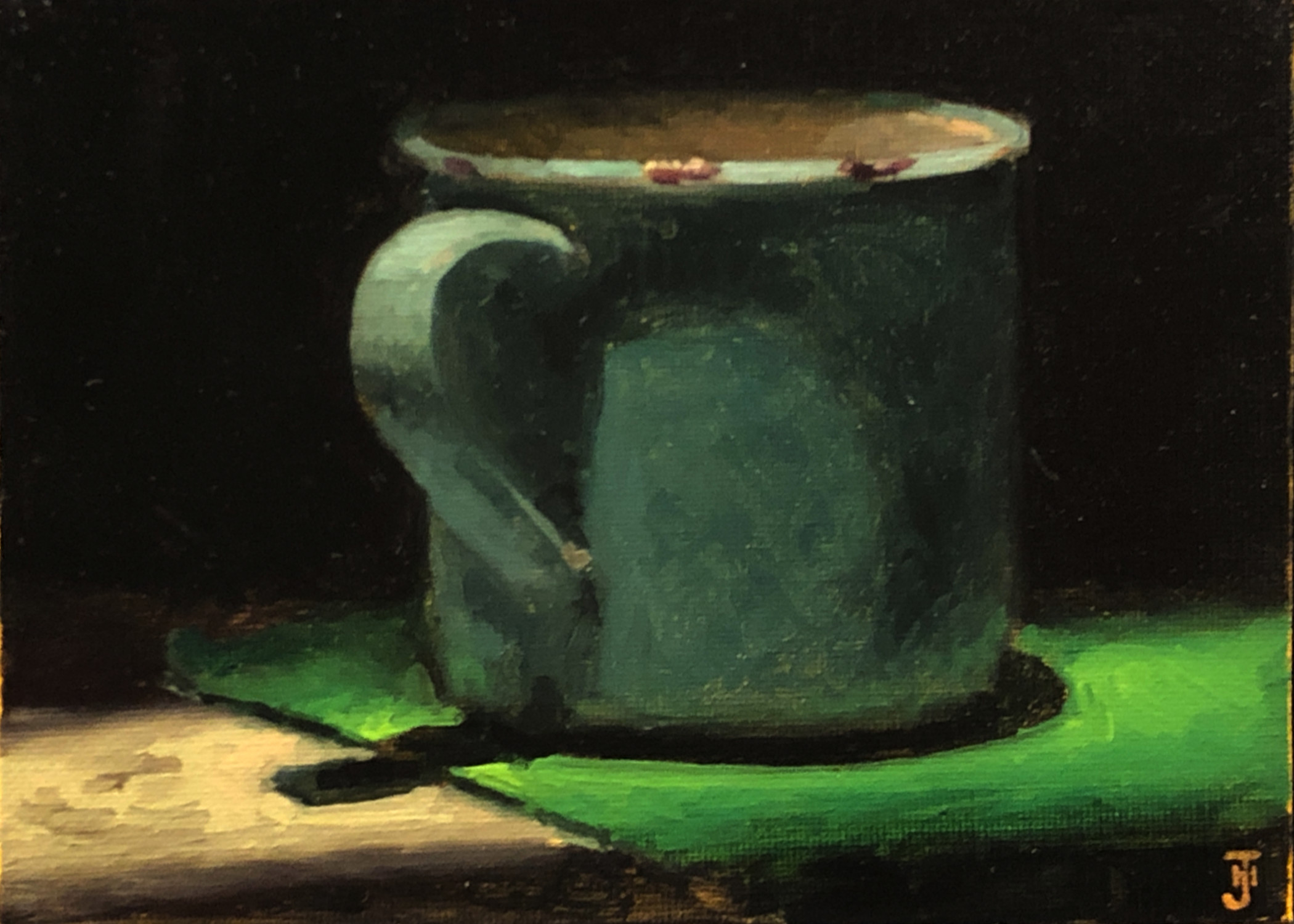 "Green Enamel Cup"
View this painting